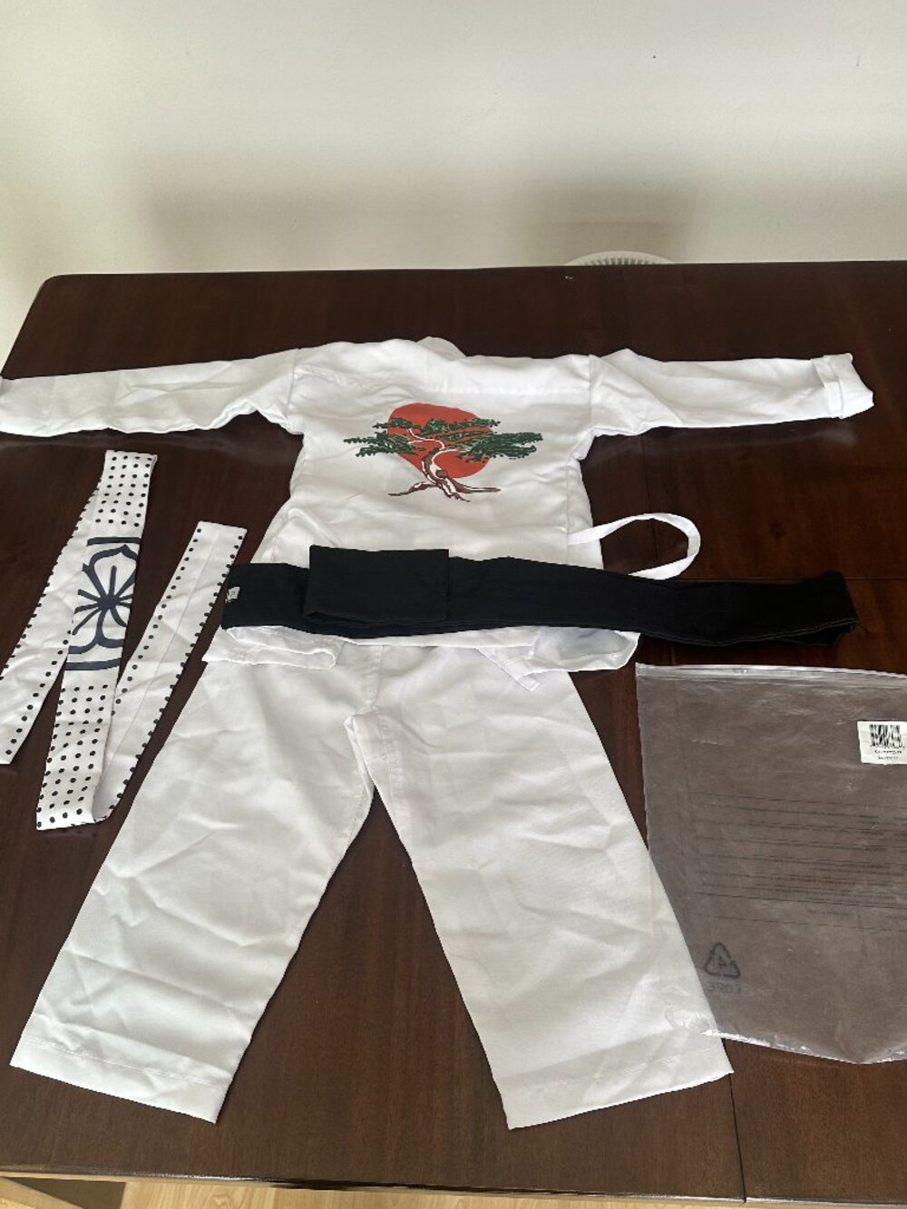 The Karate Kid Miyagi-Do Toddler Costume Gi Set w/ Headband & Belt 2T